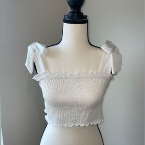 Nasty Gal Fitted crop top with adjustable straps